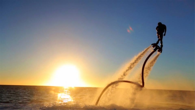  Man doing FlyBoard in Alicante 